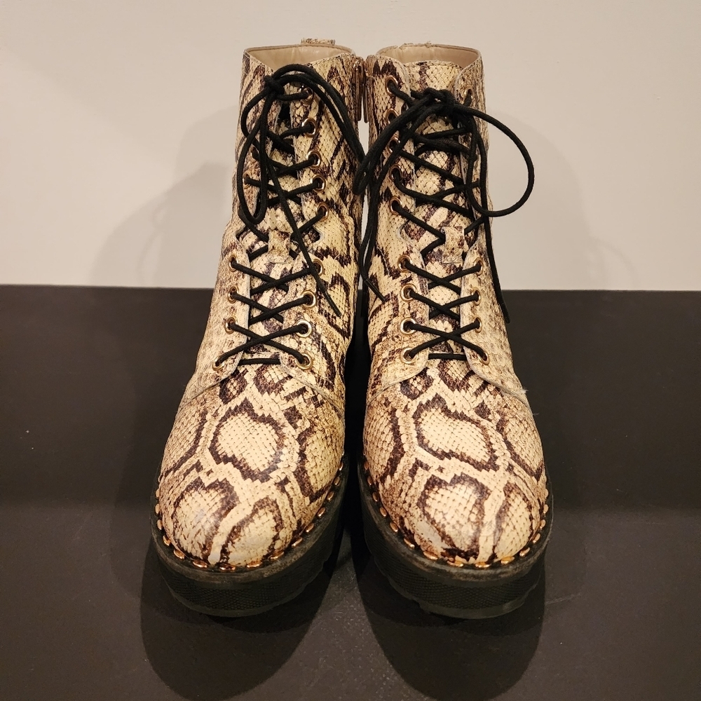 Vince Camuto “Mecale” Leather Python Snake Print … - image 2